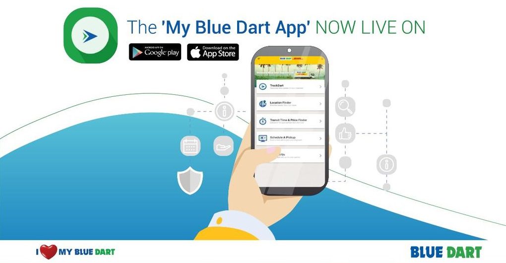 Blue Dart Mobile App is now live for download on Google Play Store & App Store